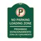 Signmission Loading Zone Prohibido Estacionamiento Zona De Cargamento Heavy-Gauge Alum, 24" x 18", G-1824-23883 A-DES-G-1824-23883 - alternate 1